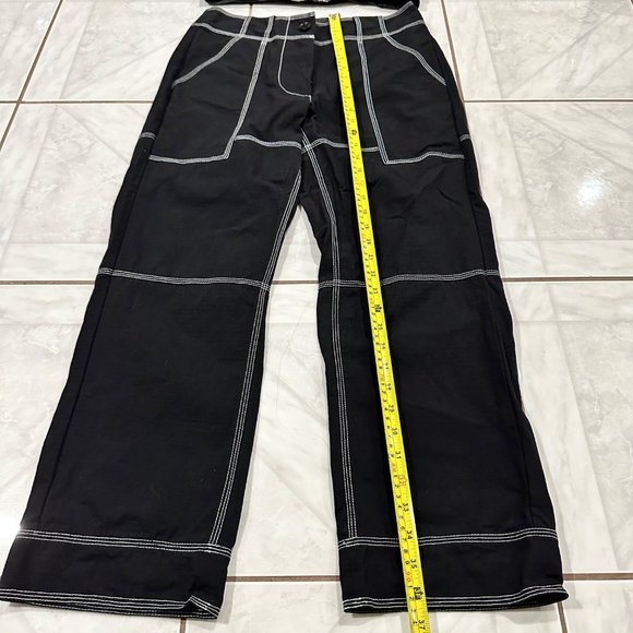 Nicole Miller Y2K Grunge 2 Piece Set Crop Top Size Large and Pants Size Small - Picture 5 of 14